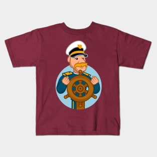 Captain Cruise Time Kids T-Shirt